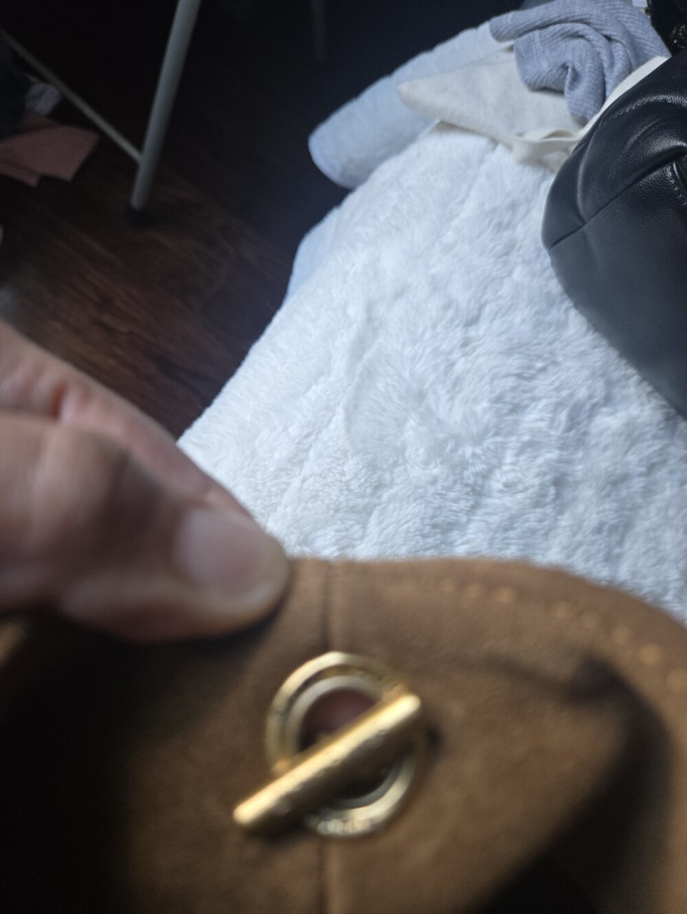 Saint Laurent Quilted Suede Tote Bag in Brown - Picture 13 of 13